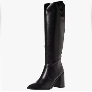 The Drop Women's Cassandra Knee-high Western Boot Overknee, NWT